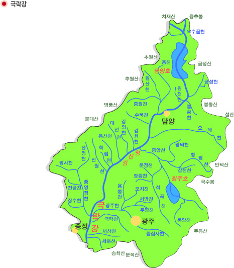 영산강수계지도