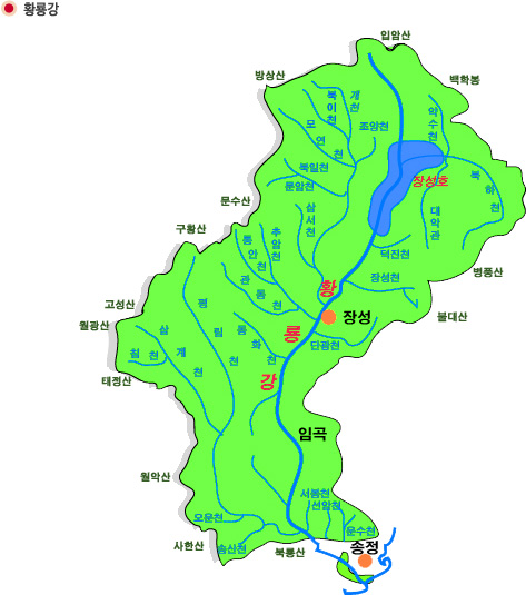영산강수계지도