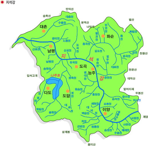 영산강수계지도