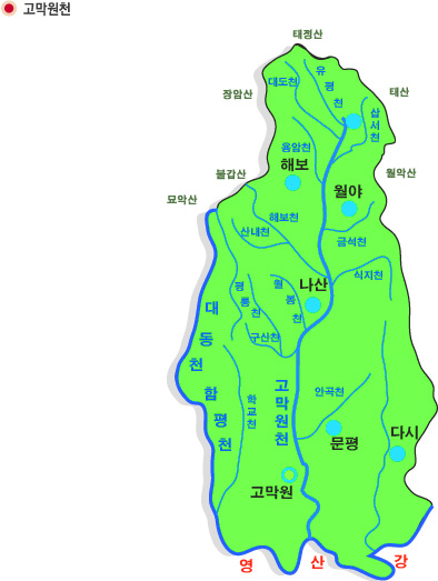 영산강수계지도