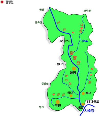 영산강수계지도